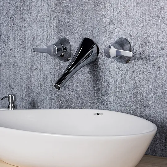 Nature Two-Handle Wall-Mounted Basin Faucet