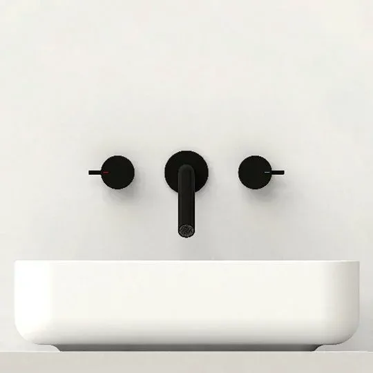 Lucky 7 Two-Handle Wall-Mounted Basin Faucet 